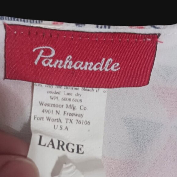 Panhandle Womens Geometric Print Sleeveless Blouse Large - Picture 5 of 9